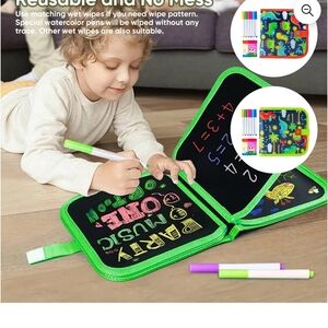 Kids Reusable Drawing Book with Markers
